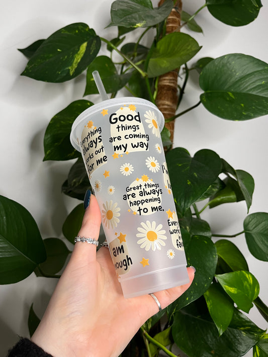 Positive Affirmations Cold Cup