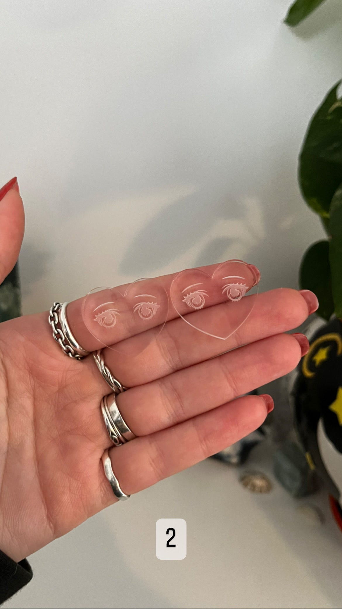 Anime Eye Hearts Silicone Mould