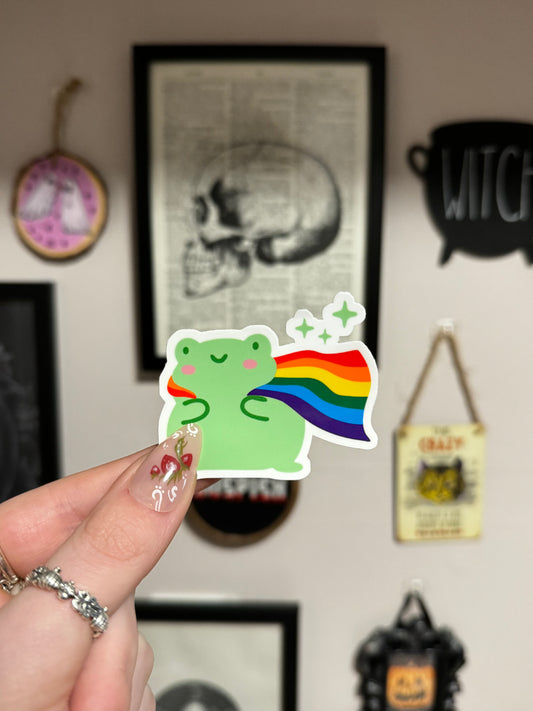 Pride Frog Sticker