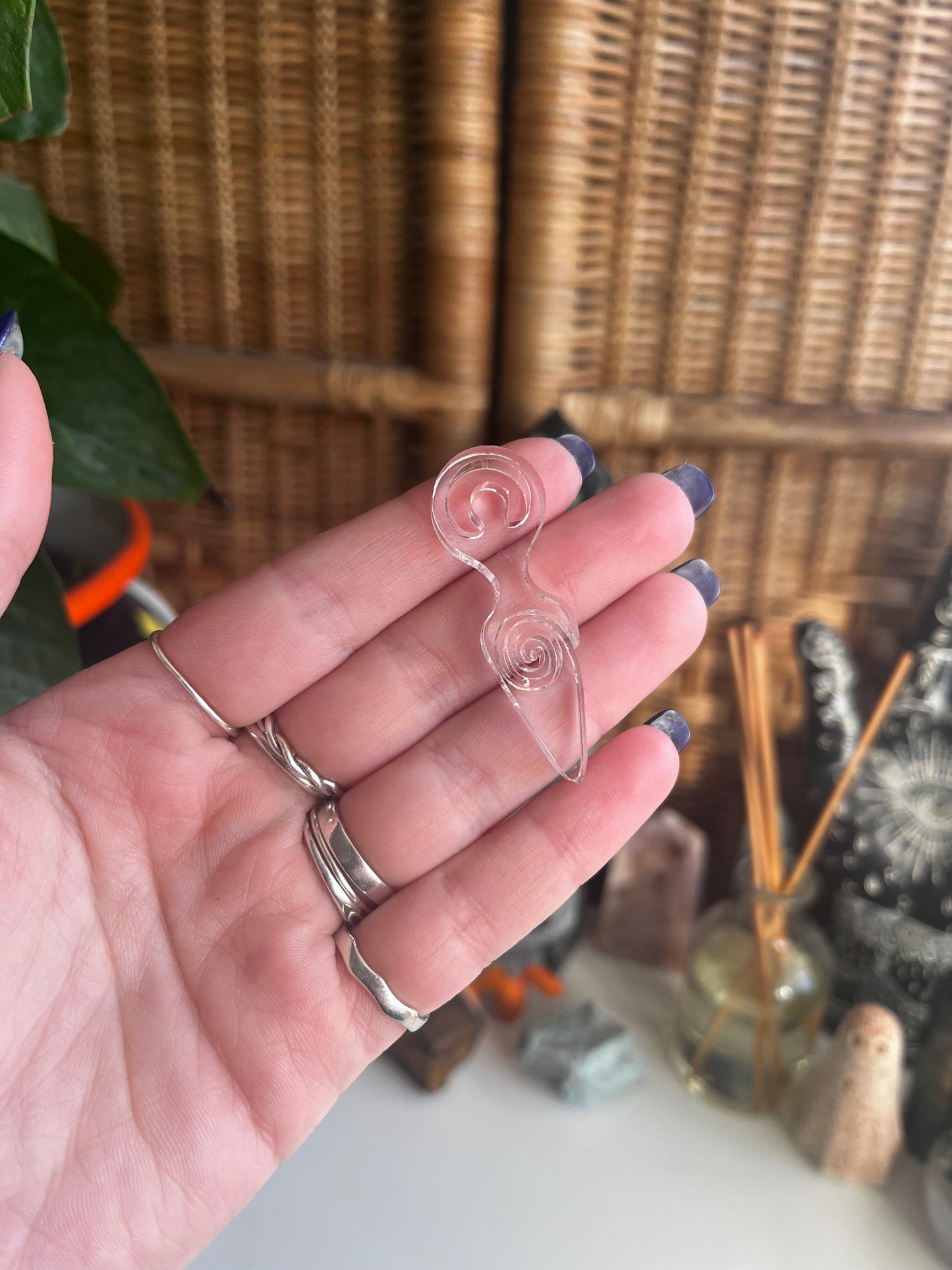 2" Spiral Goddess Acrylic Blank