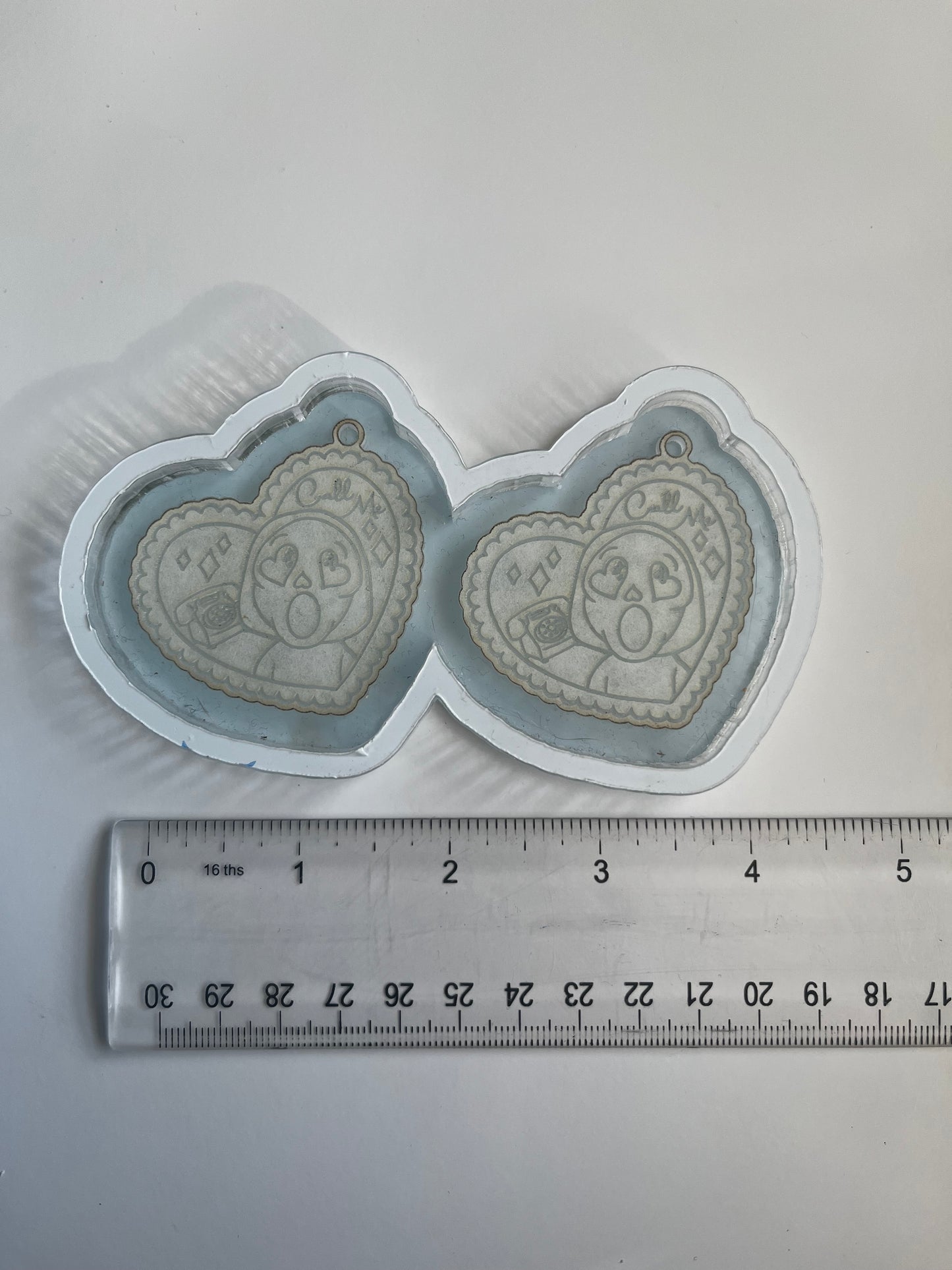 2" Call Me Earrings Acrylic Blank