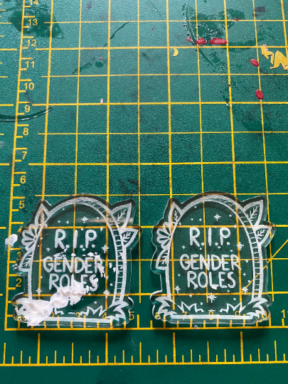 2" Gender Roles Tombstones Silicone Mould