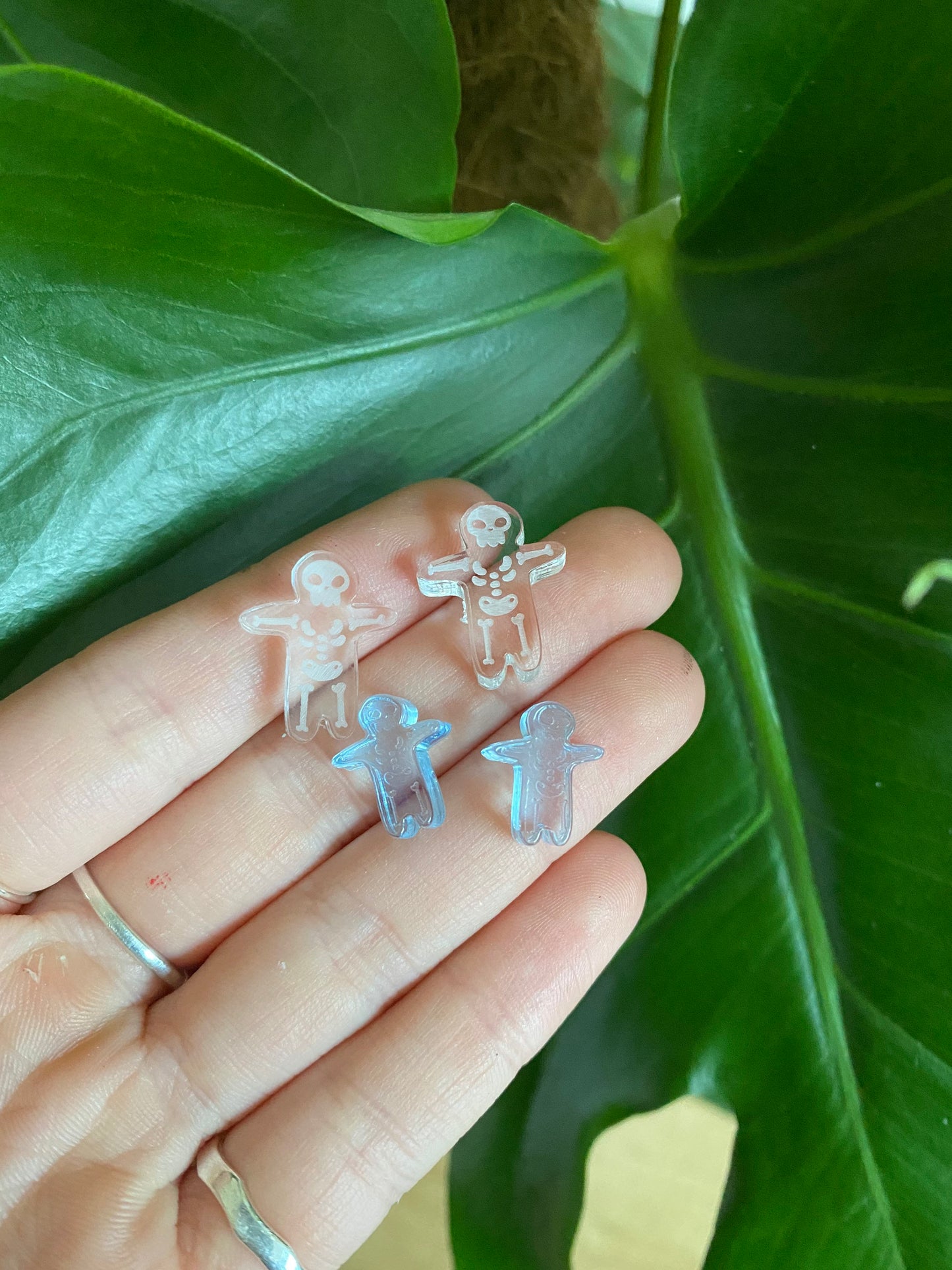 Mini Skeleton Gingerbread Men Silicone Mould