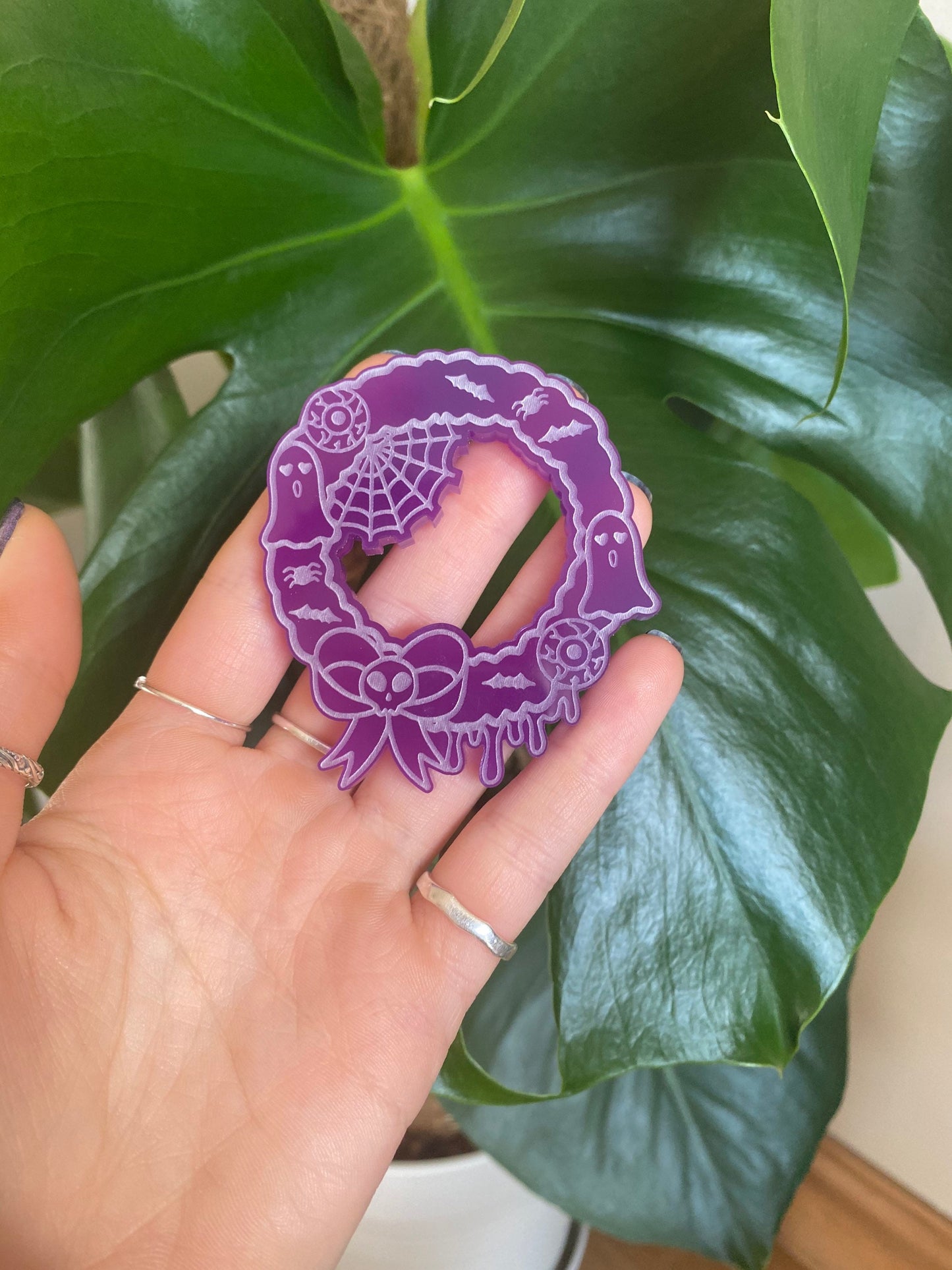 Spooky Christmas Wreath Silicone Mould