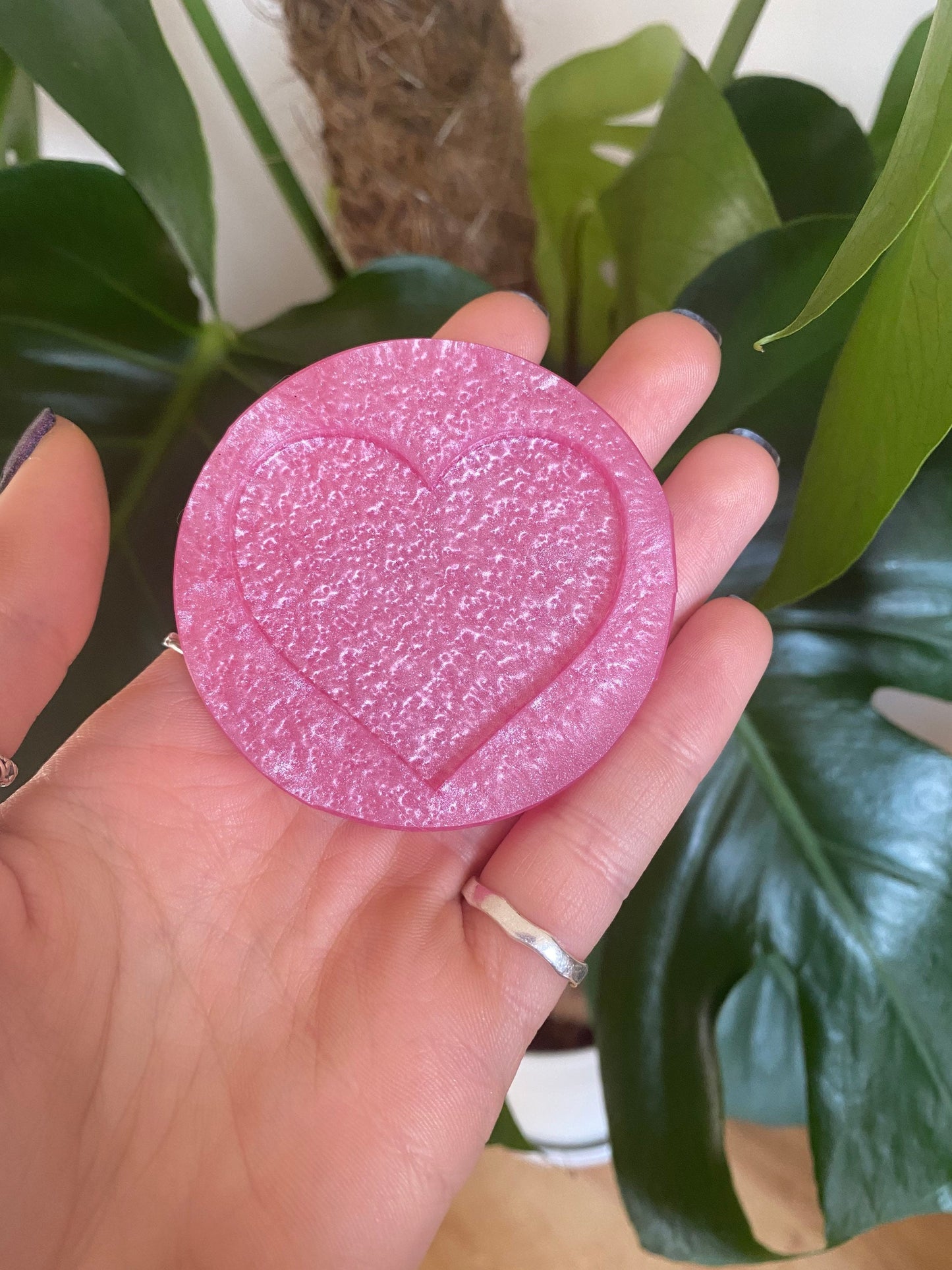 Simple Flat Heart Silicone Mould