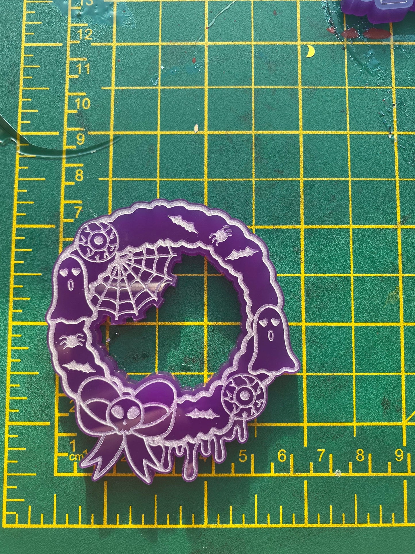 Spooky Christmas Wreath Silicone Mould