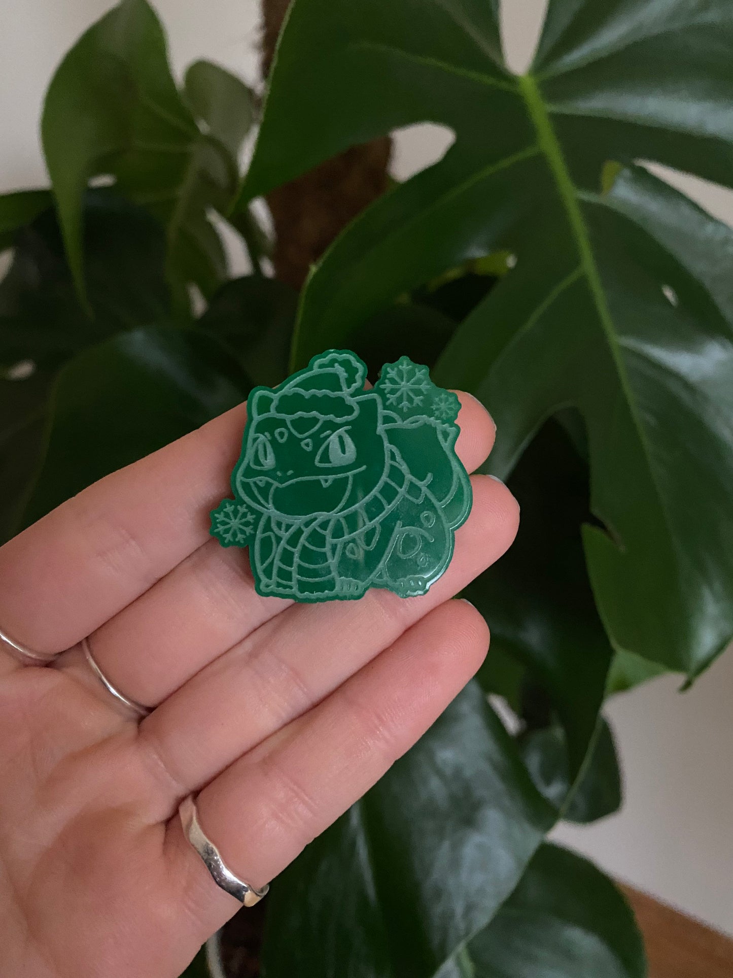 Mini Winter Bulbasaur Silicone Mould