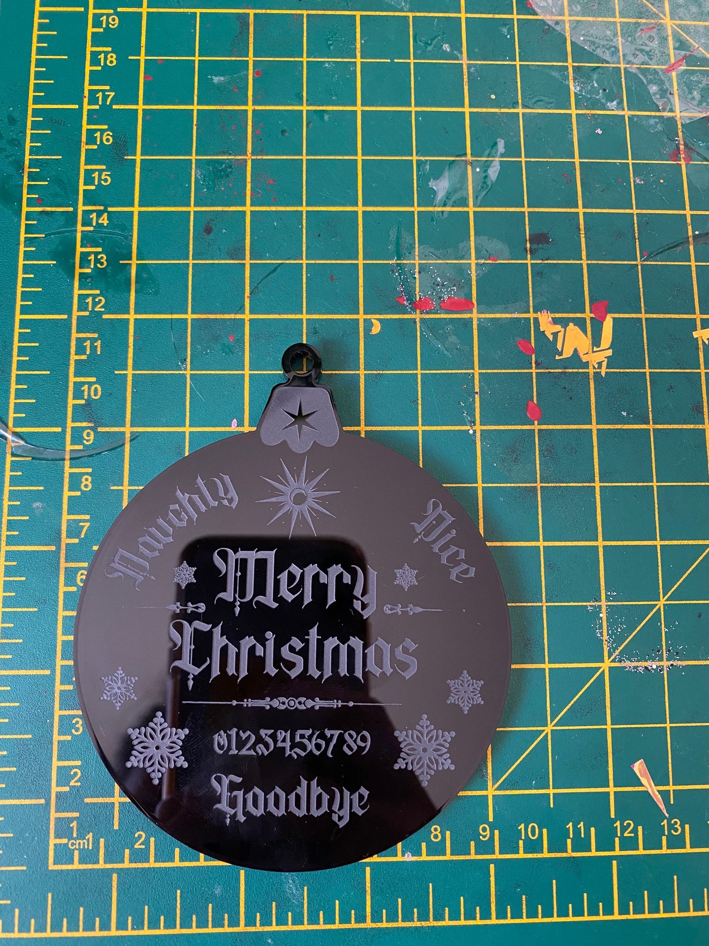 Christmas Ouija Bauble Silicone Mould