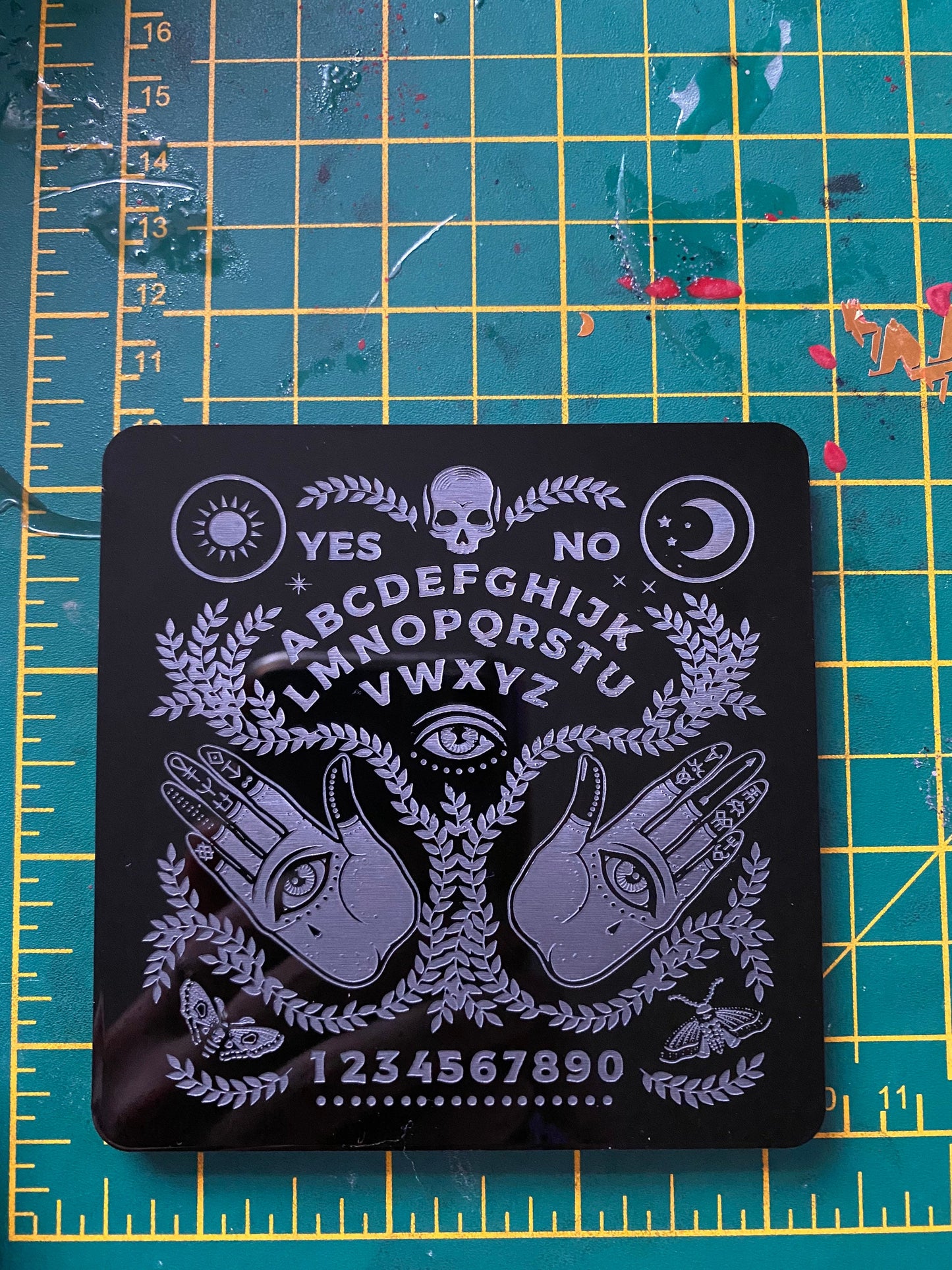 Large Palmistry Ouija Coaster Silicone Mould