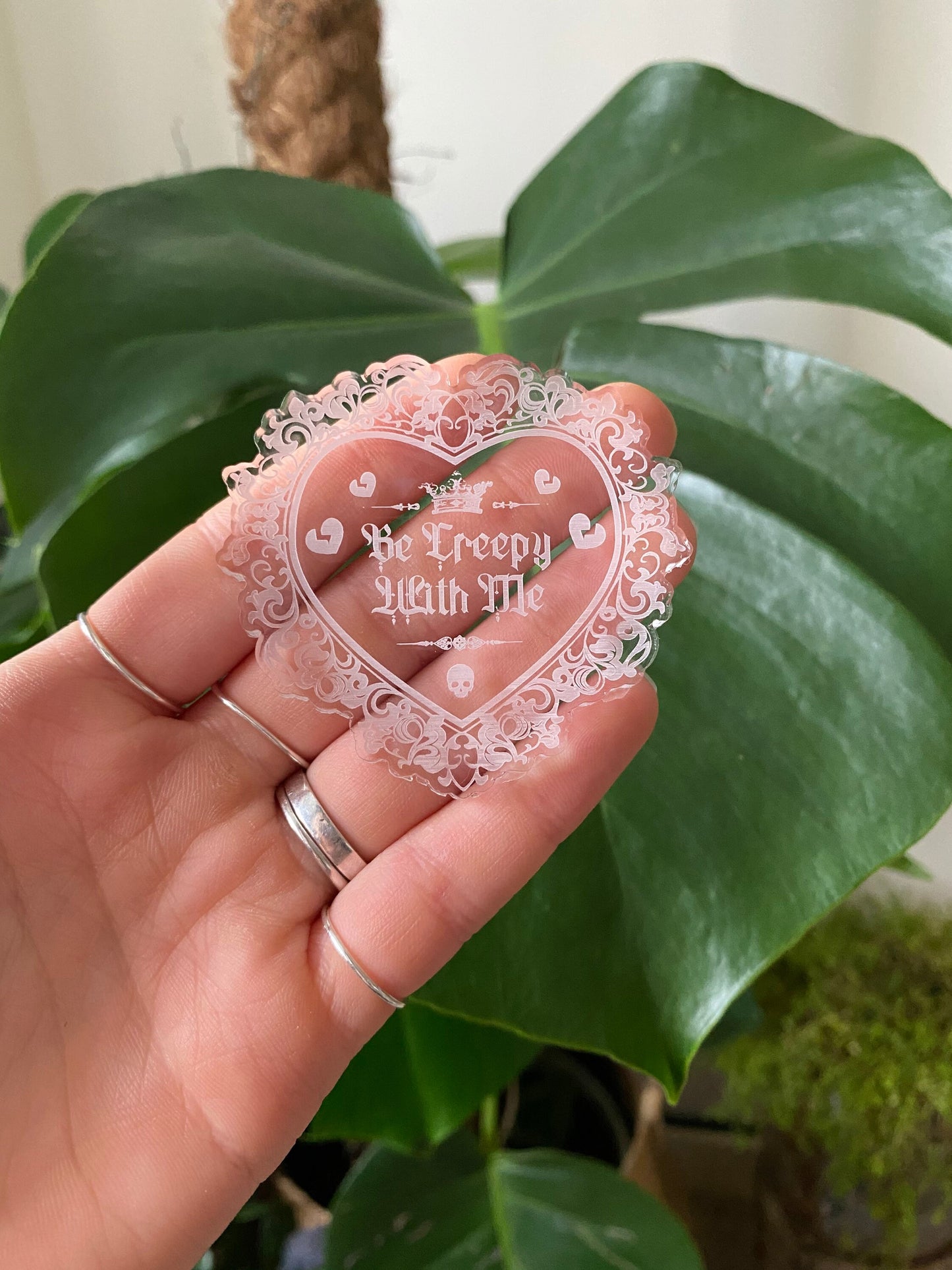 Be Creepy With Me Heart Silicone Mould