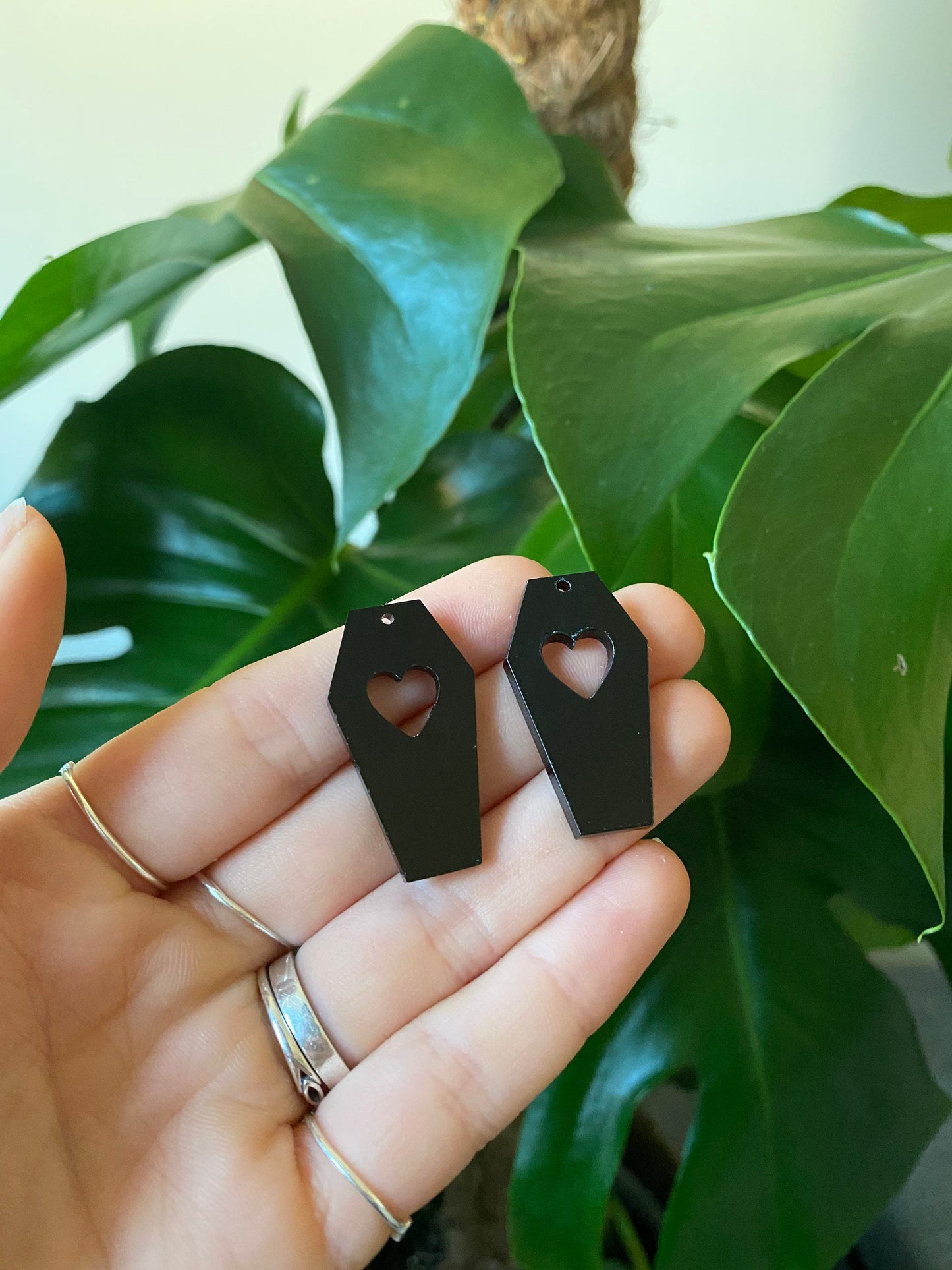 Heart Coffin Earrings Silicone Mould