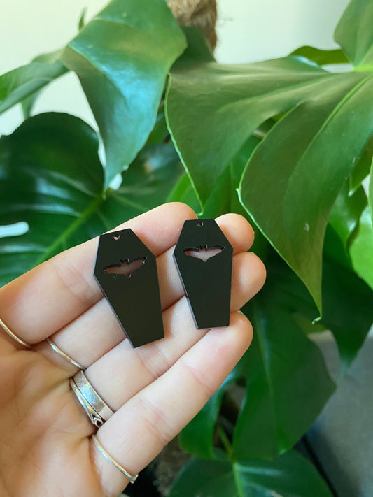 Bat Coffin Earrings Silicone Mould