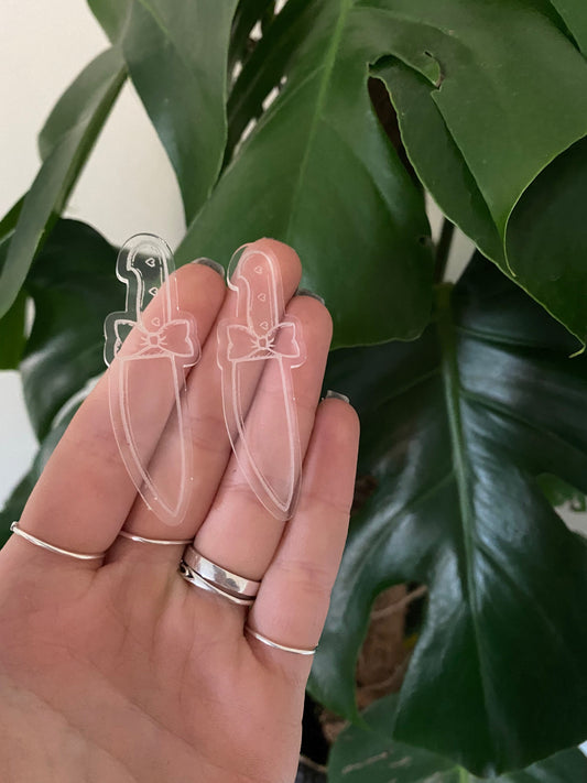 Knife and Bow Silicone Mould