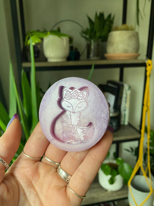 Floral Fox Silicone Mould