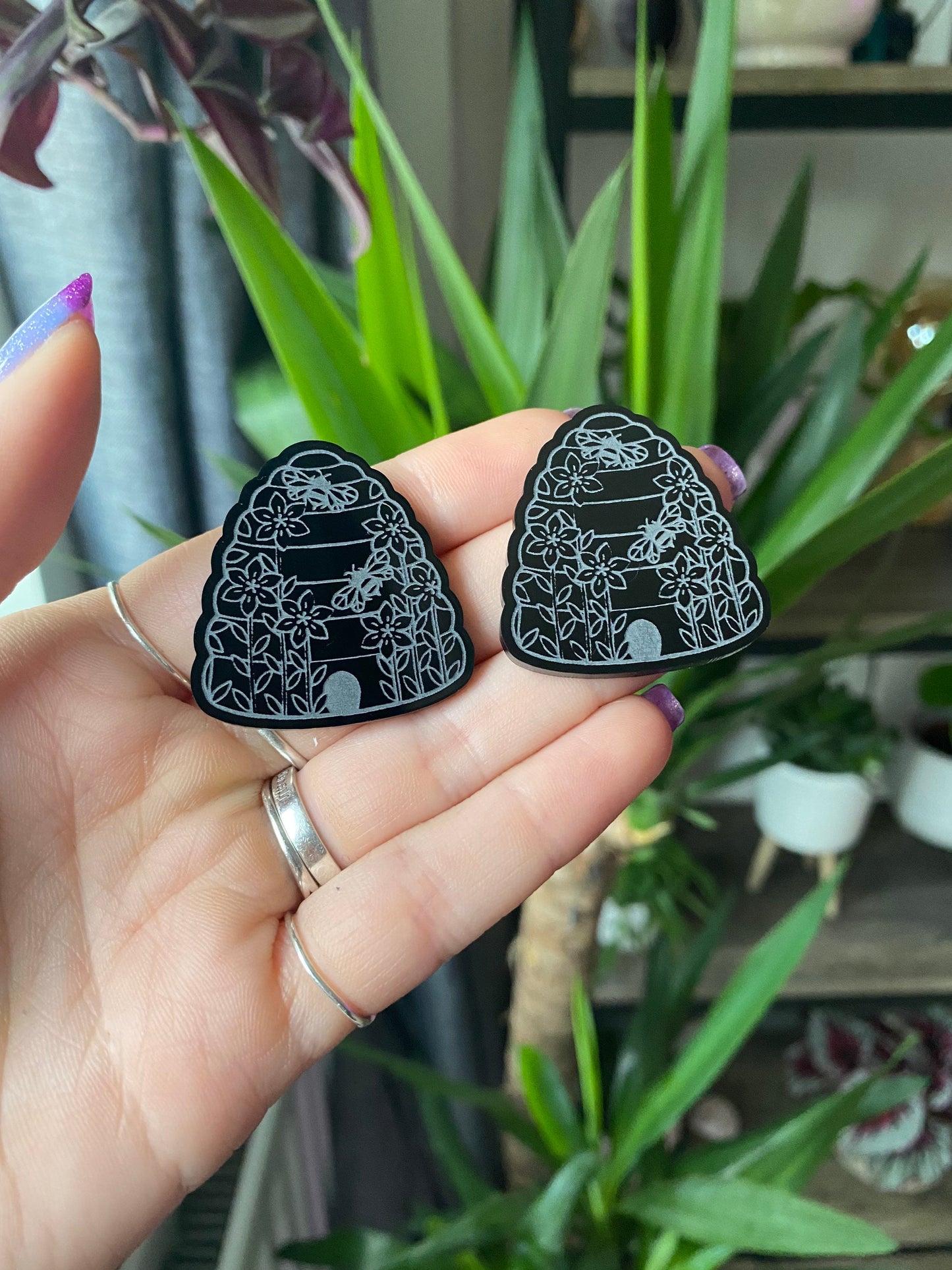 Floral Bee Hives Silicone Mould