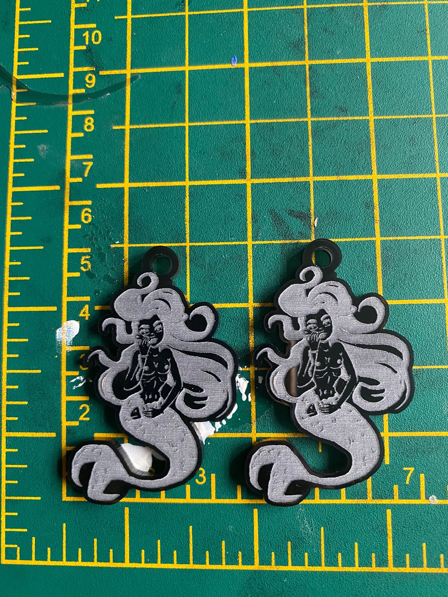 2” Mermaid Earrings Silicone Mould