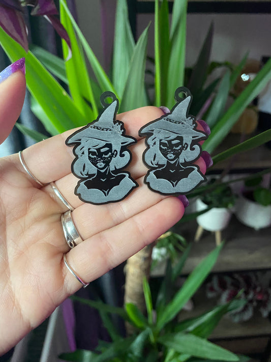 2” Witch Earrings Silicone Mould