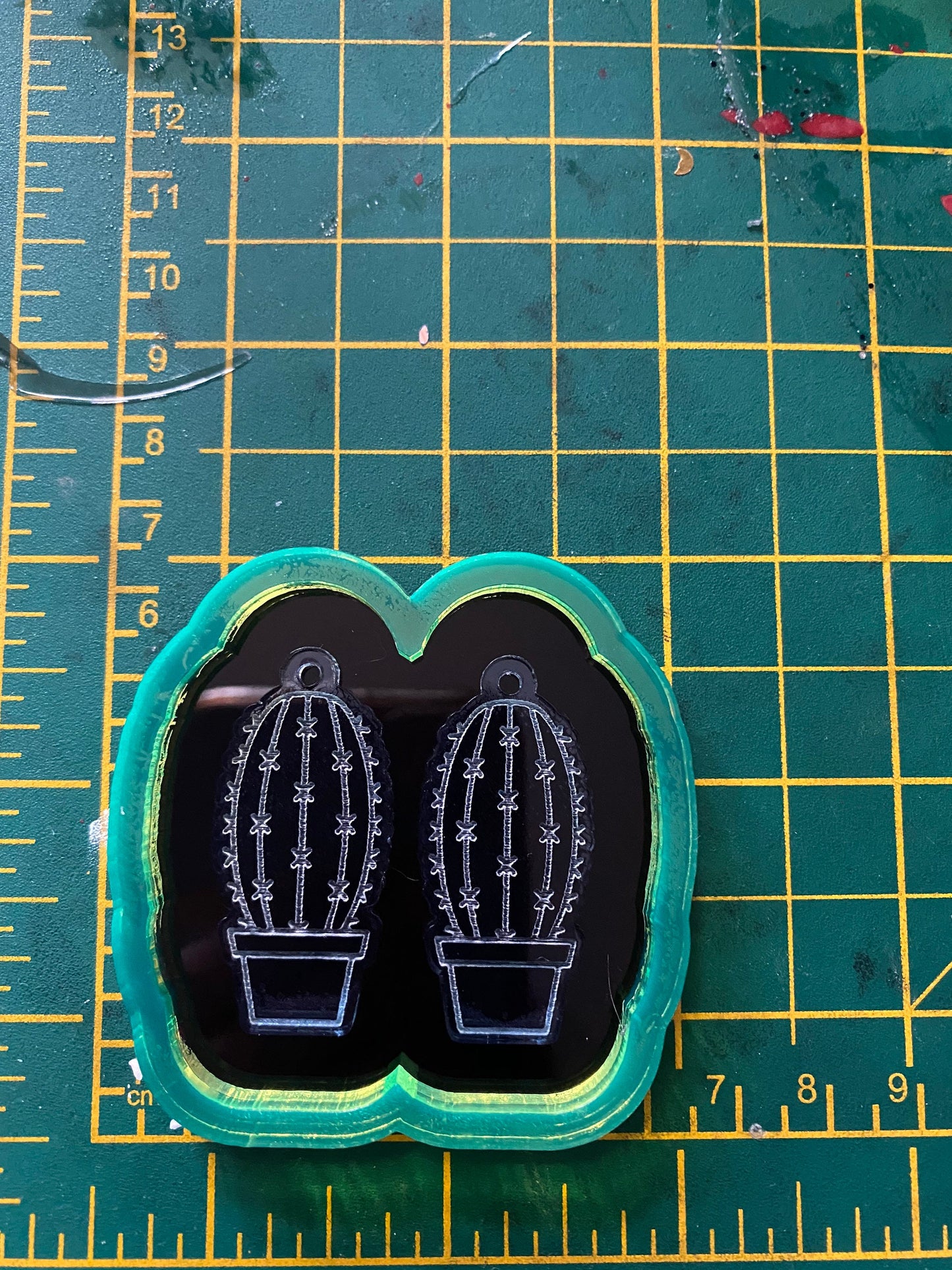 1.5” Cactus Earrings Silicone Mould