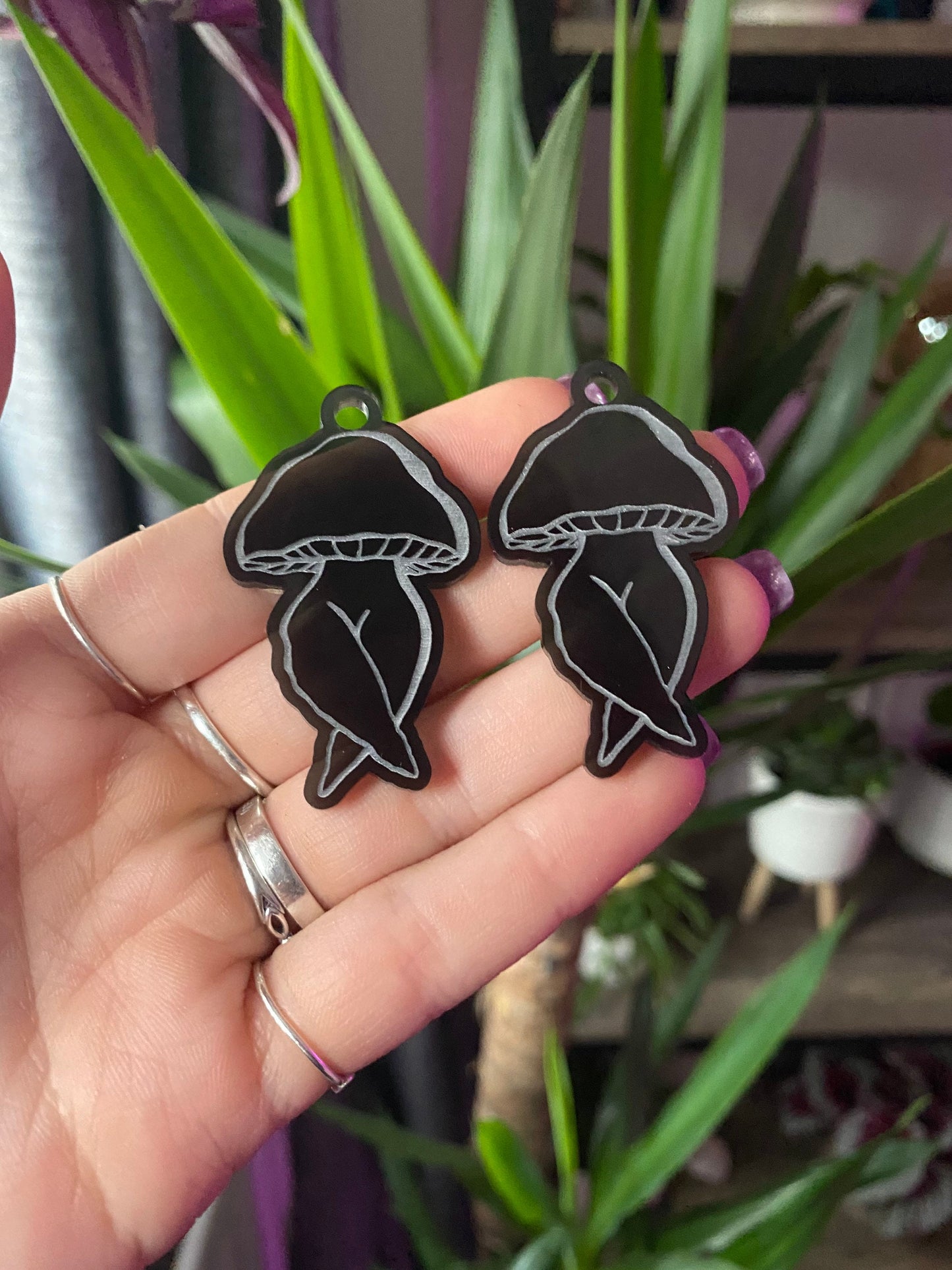 2” Mushroom Legs Earrings Silicone Mould