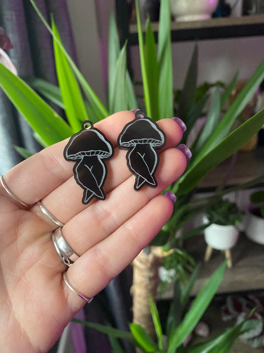 1.5” Mushroom Legs Earrings Silicone Mould