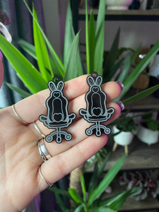 2” Streamer Chair Earrings Silicone Mould