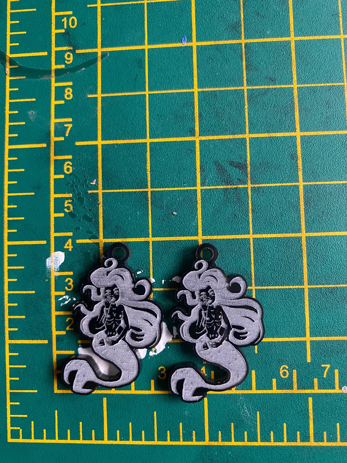 1.5” Mermaid Earrings Silicone Mould