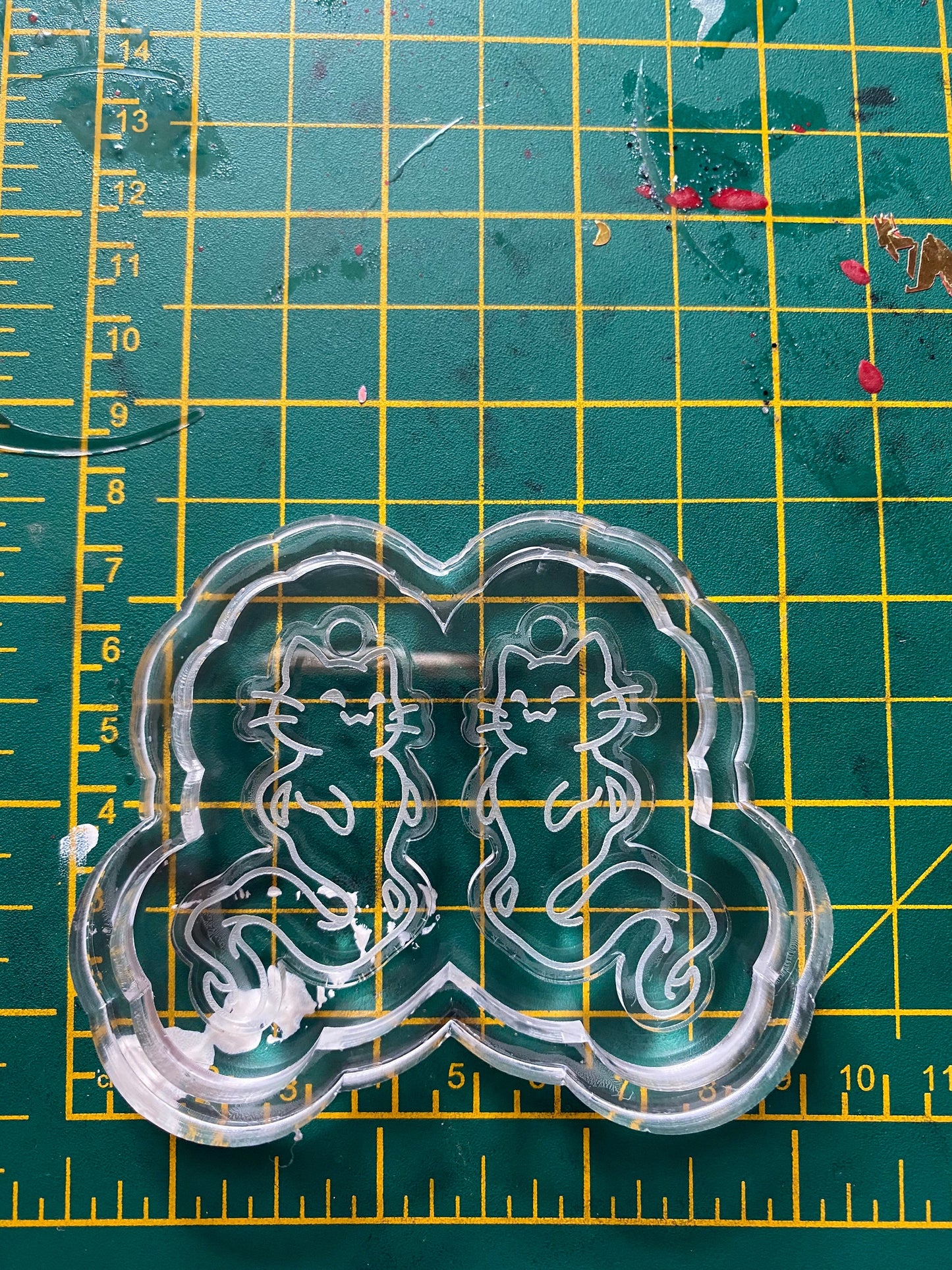 Ghost Cat Earrings Silicone Mould