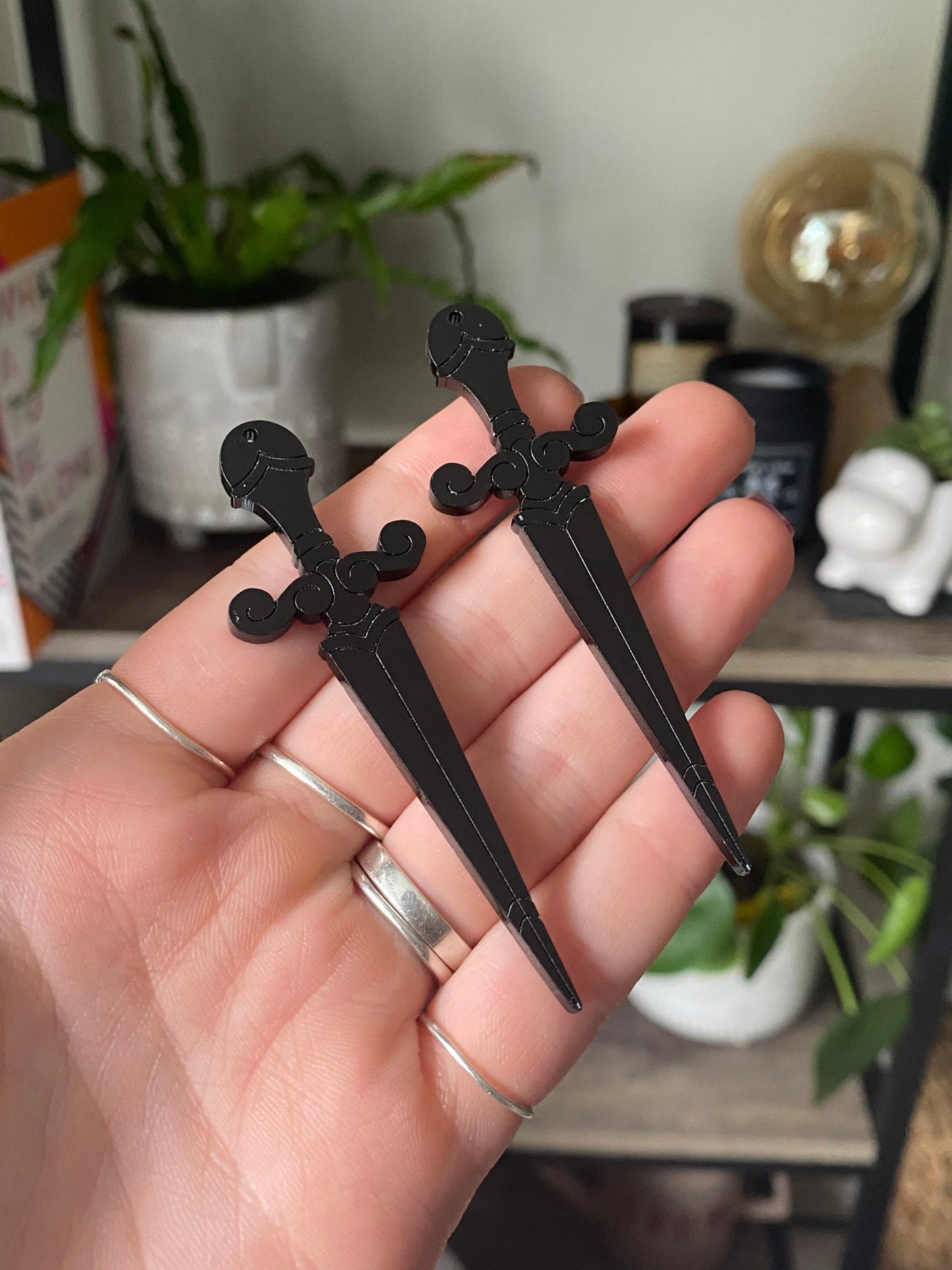 Large Dagger Earrings Silicone Mould