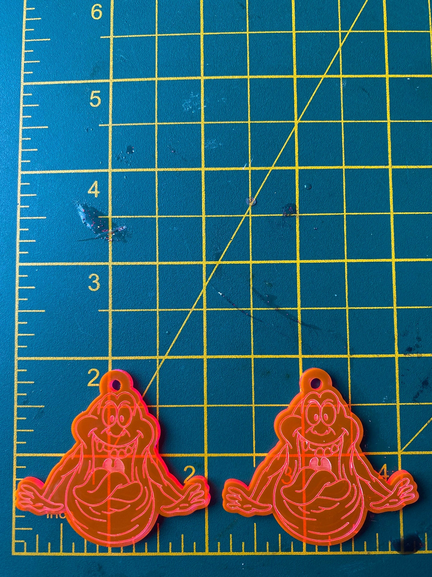 2” Slimer Earrings Silicone Mould