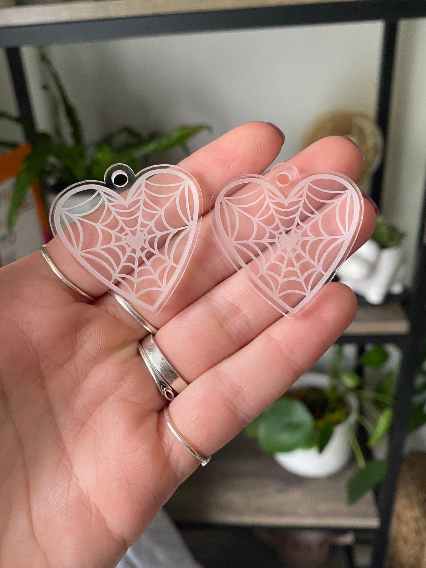 1.5” Web Earrings Silicone Mould