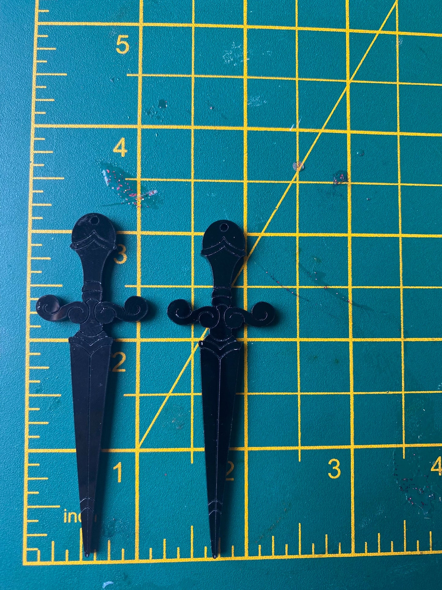 Large Dagger Earrings Silicone Mould