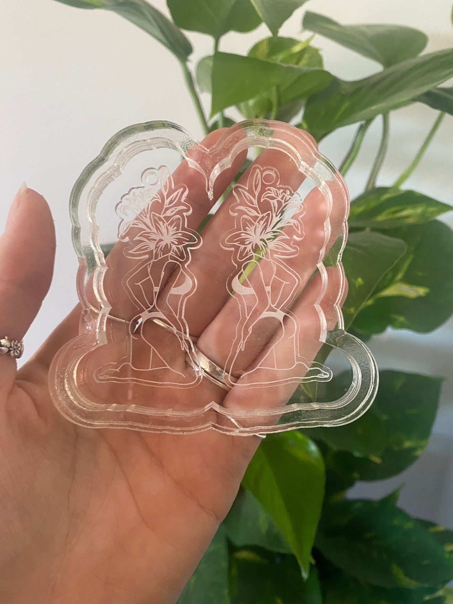 Lily Woman Earrings Silicone Mould