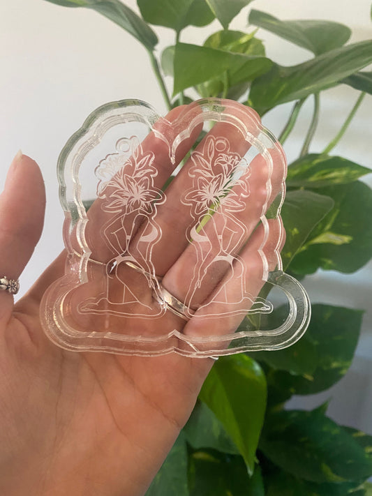 Lily Woman Earrings Silicone Mould