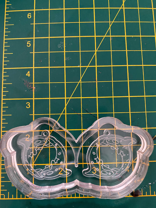 Ying Yang Orca Earrings Silicone Mould