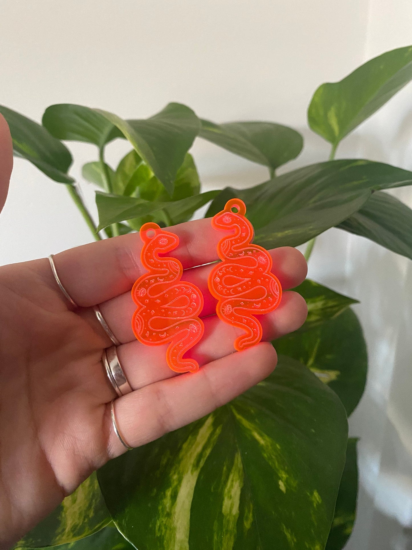 2” Celestial Snake Earrings Silicone Mould