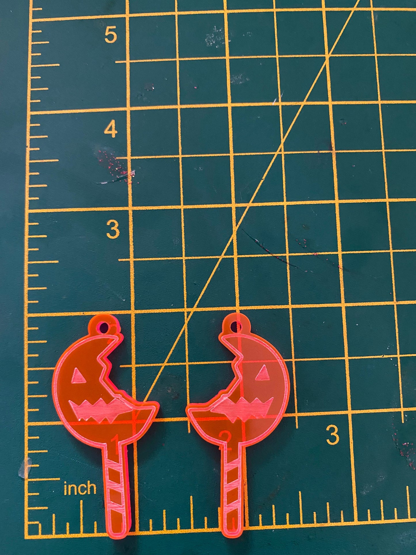 2” Spooky Lolly Earrings Silicone Mould