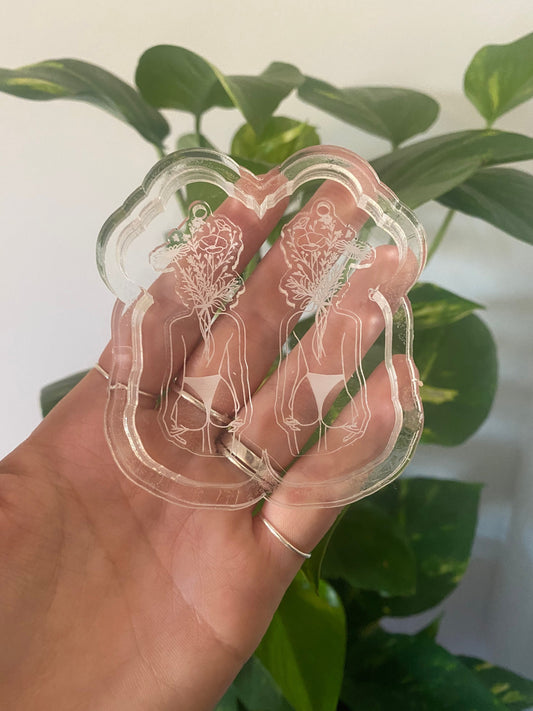 Wildflower Woman Earrings Silicone Mould