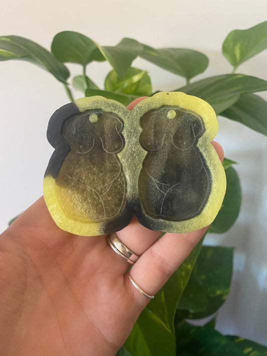 Curvy Babe Earrings Silicone Mould