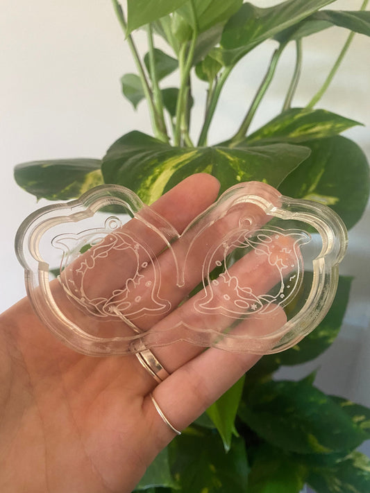 Ying Yang Orca Earrings Silicone Mould