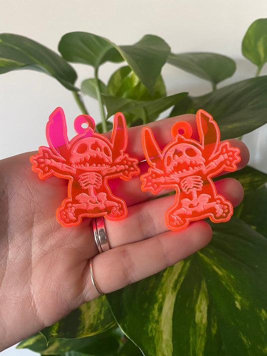 2” Skeleton 626 Earrings Silicone Mould