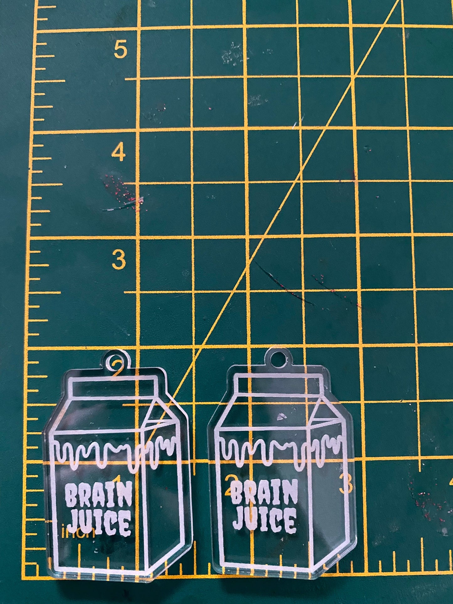 2” Brain Juice Earrings Silicone Mould