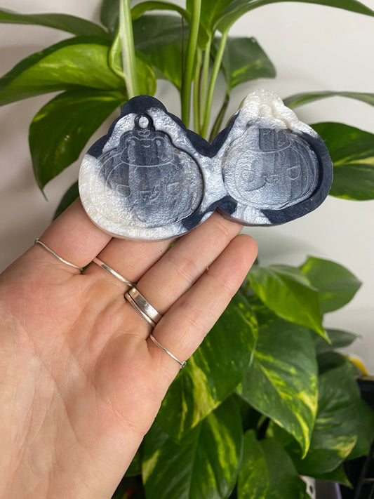 1.5” Pumpkin Frog Earrings Silicone Mould