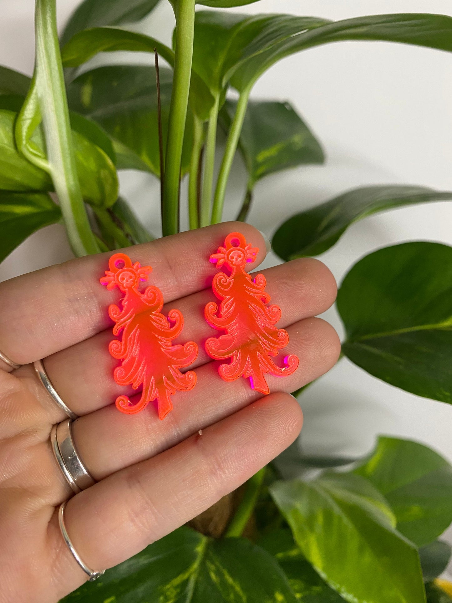 1.5” Spooky Christmas Tree Earrings Silicone Mould