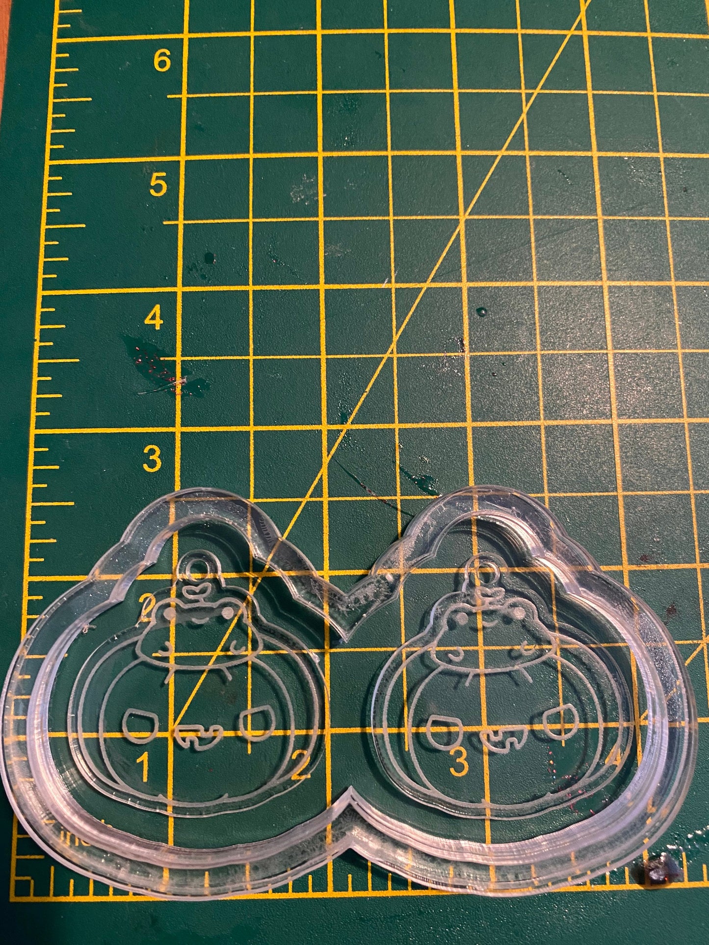 1.5” Pumpkin Frog Earrings Silicone Mould