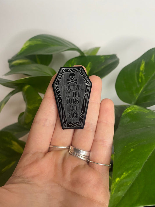 2” Love You Coffin Silicone Mould