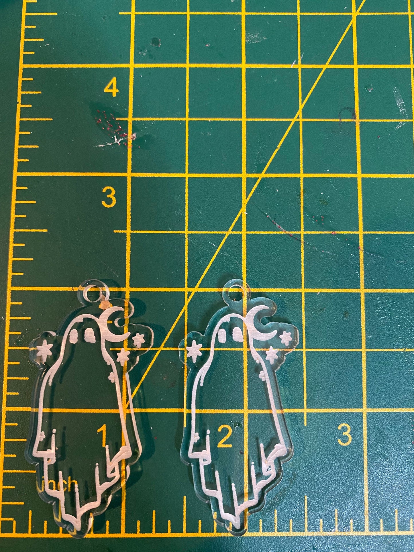 2” Night Ghost Earrings Silicone Mould