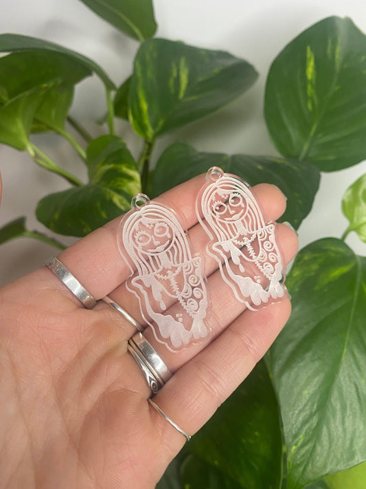 2” Gloopy Sall Earrings Silicone Mould