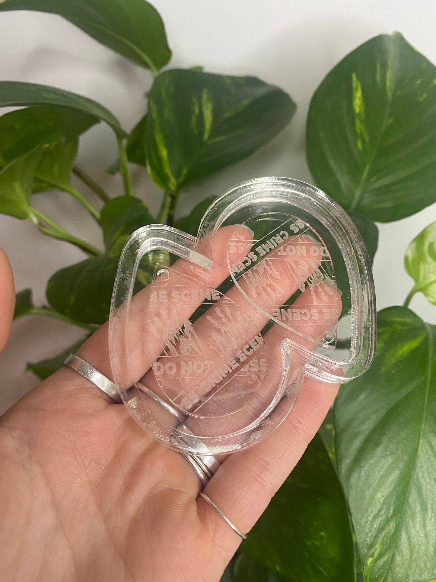 2” Crime Scene Earrings Silicone Mould