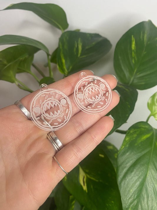 1.5” Spooky Doughnuts Earrings Silicone Mould