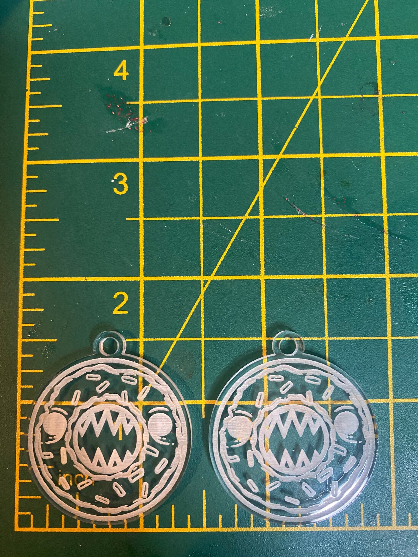 1.5” Spooky Doughnuts Earrings Silicone Mould